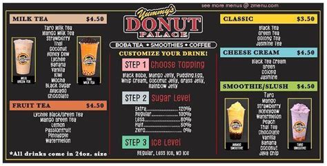 Bear Claws Donuts. . Yummys donut palace menu